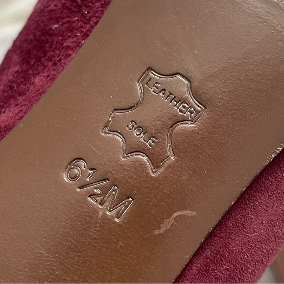 Tory Burch Evelyn 45mm Block Heel Pump Port Suede Leather Women’s 6.5 - Picture 14 of 15